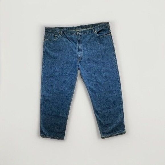 Levis 550 Jeans Mens 52X30 Big Tall Blue Relaxed Denim Red Tab - Picture 1 of 12